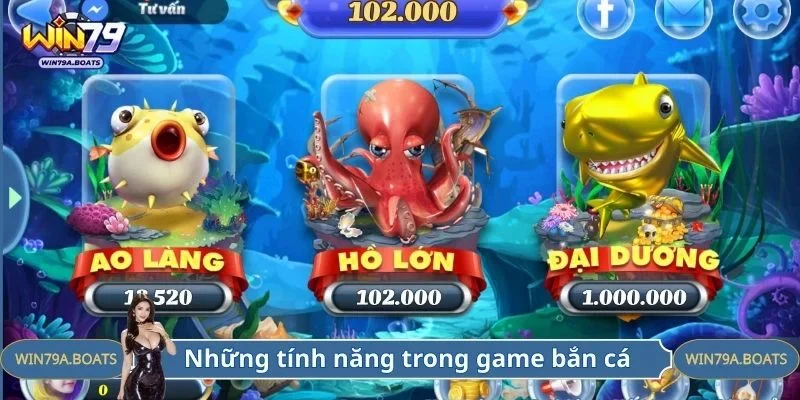 Những tính năng hỗ trợ khi bắn cá Hoàng Kim