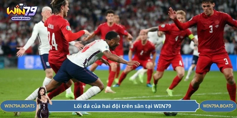 Lối đá của hai đội trên sân tại WIN79