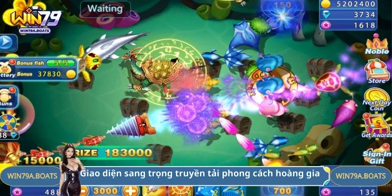 Giao diện sang trọng truyền tải phong cách hoàng gia